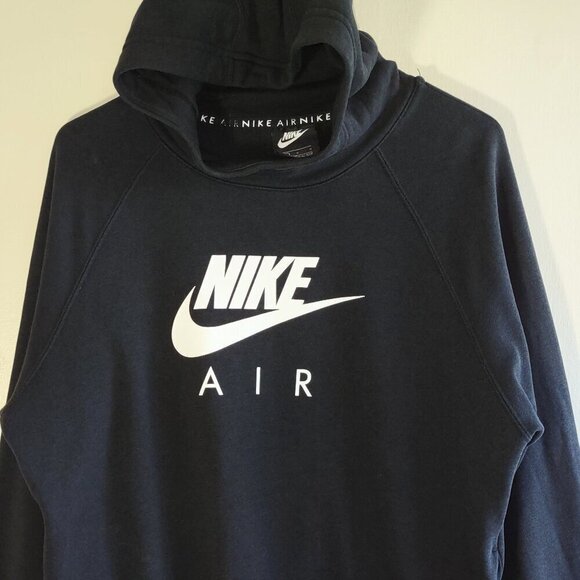 Nike Air Women's Swoosh & Call Out Hoodie Sweatshirt Size Large Urban Streetwear - Picture 5 of 9